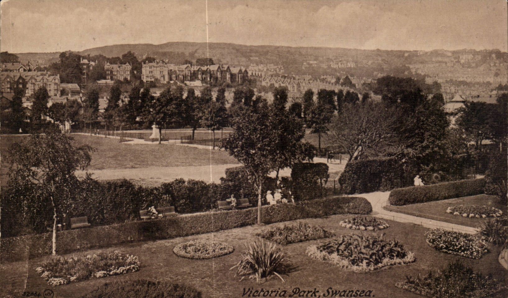 Victoria Park, Swansea — vue panoramique — Valentine's Series
