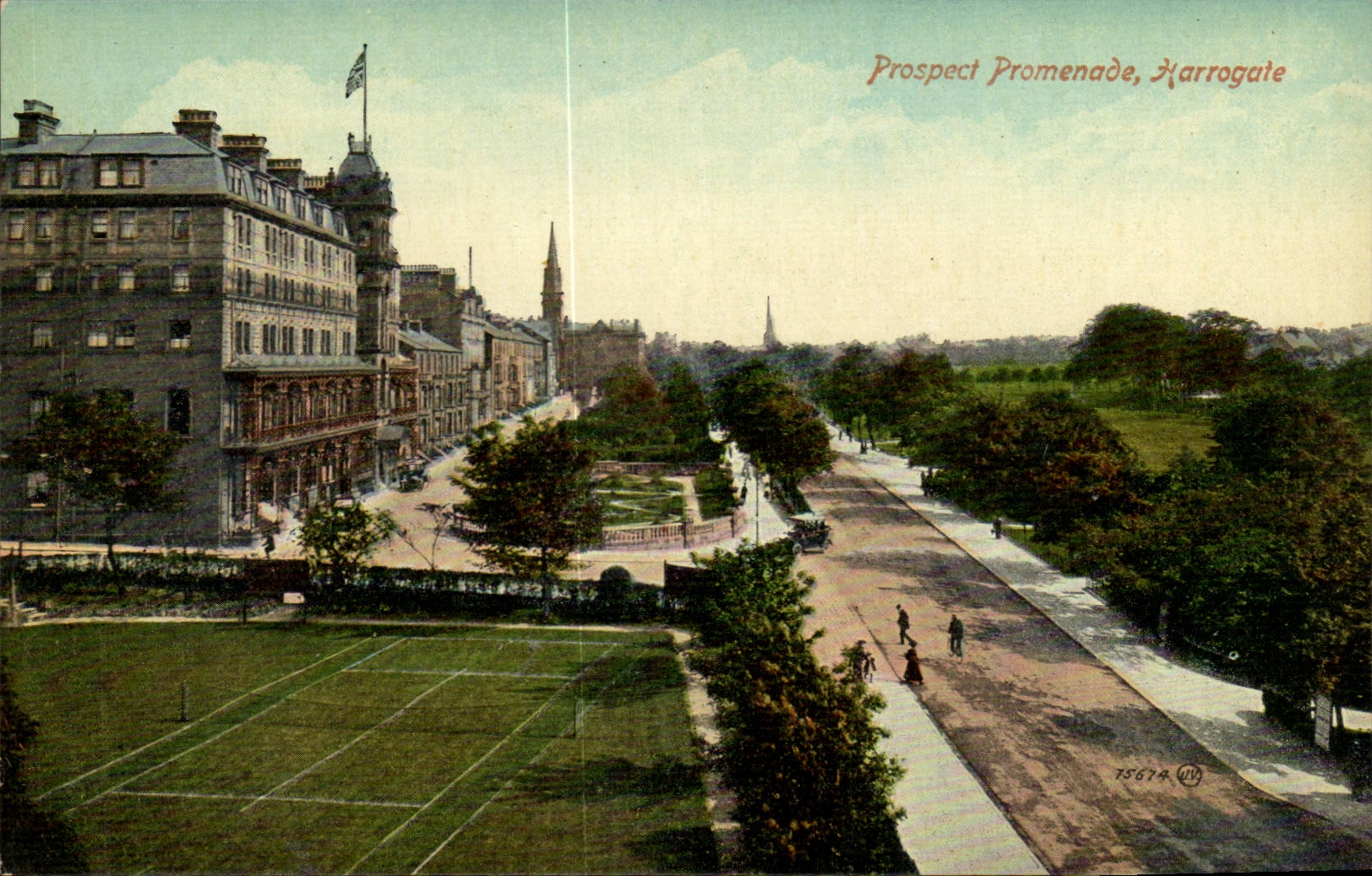 Grande Bretagne Great BRitain CPA Prospect promenade Harrogate (tennis)