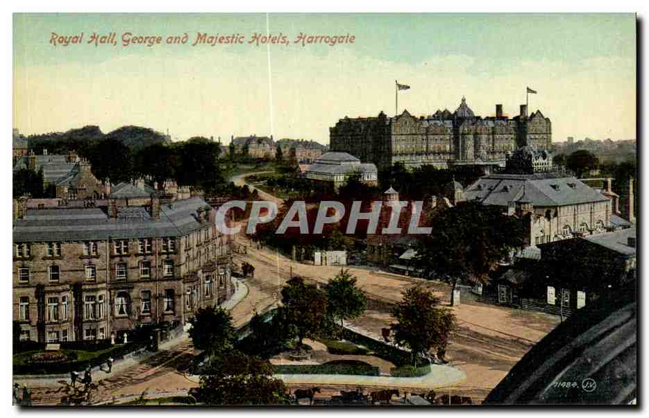 Grande Bretagne Great BRitain CPA Royal hall George and Majestic Hotels Harrogate
