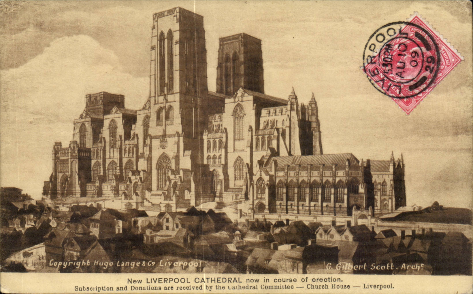 Grande Bretagne Great BRitain CPA New liverpool cathedral