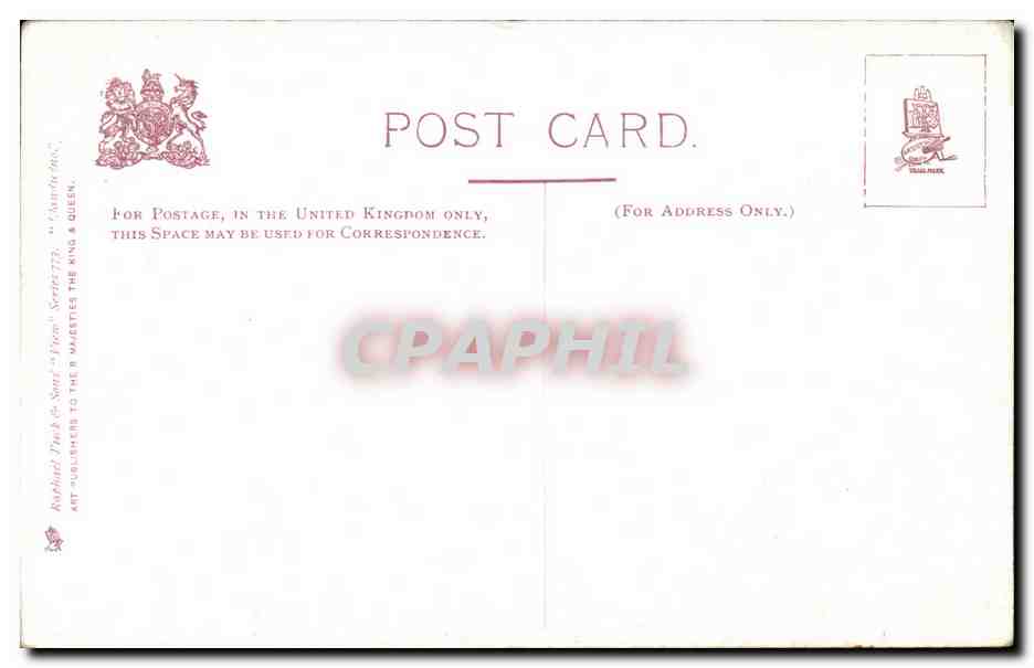 Grande Bretagne Great BRitain CPA Llandudno The happy valley and pier — Rückseite