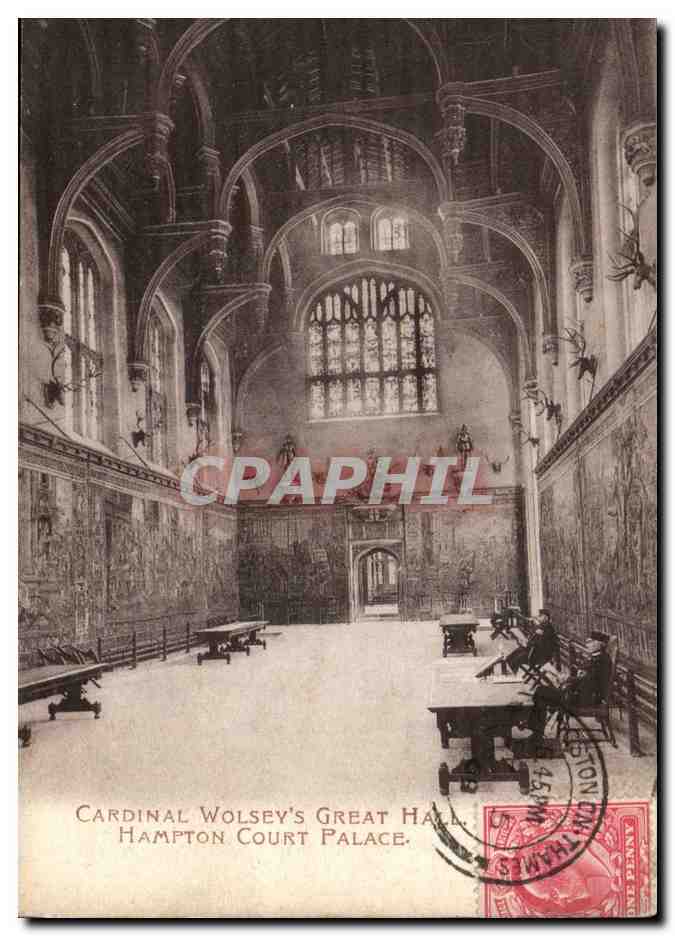 Grande Bretagne Great Britain CPA Cardinal's Wolsey's great hall Hampton court Palace