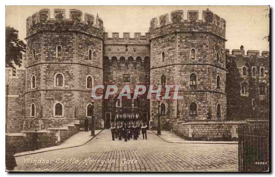 Grande Bretagne Great britain CPA Windsor castle Herny VIII Castle