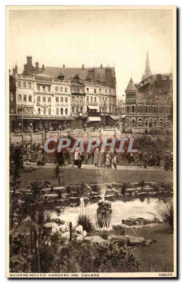 Grande Bretagne CPA Bournemouth Gardens and square