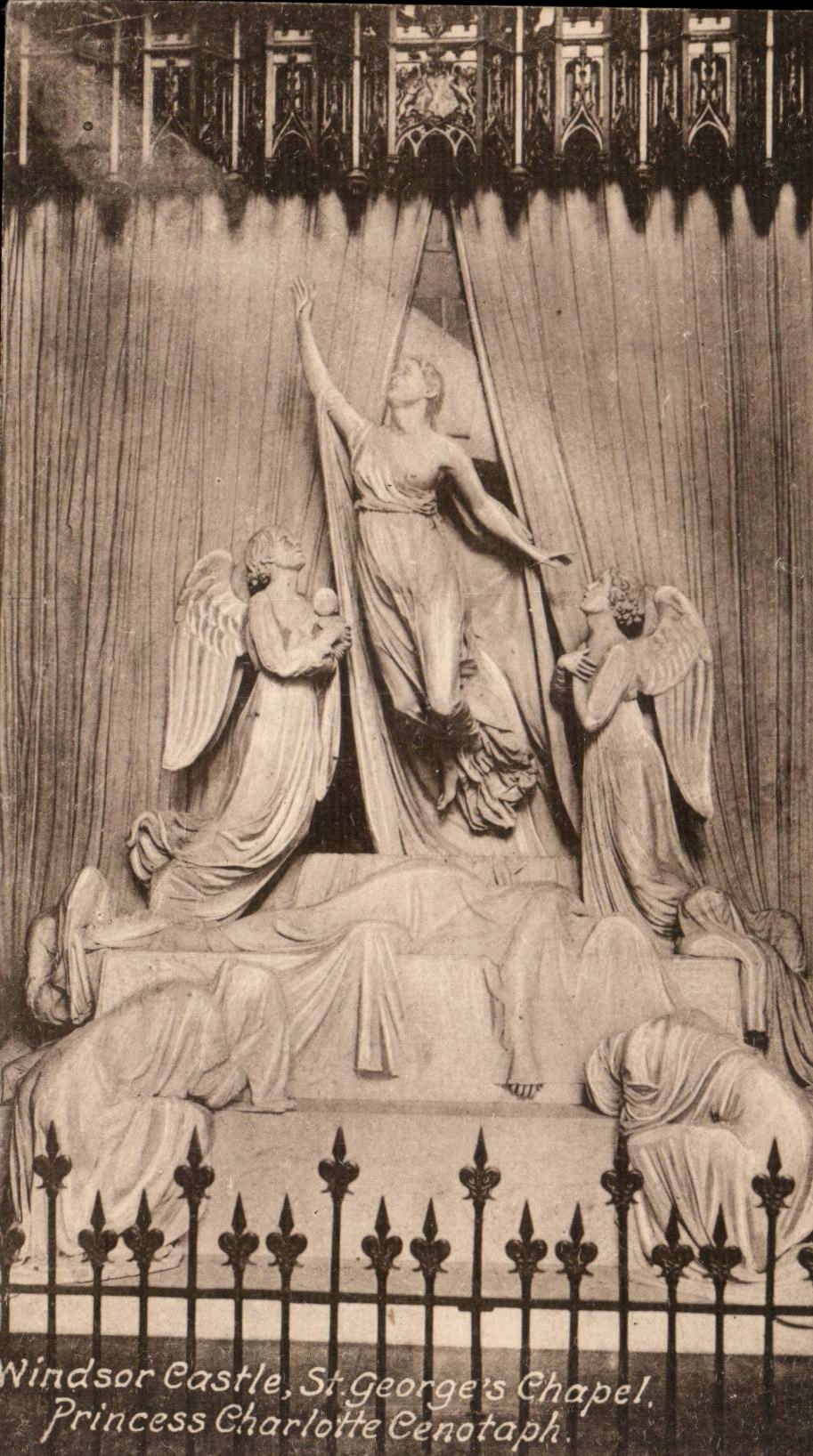 Windsor Castle, St George's Chapel — Princess Charlotte Cenotaph — Frith's Series