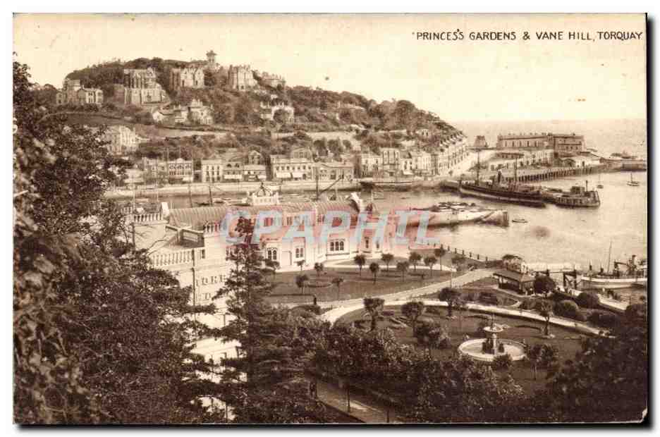 Great Britain CPA Torquay Princes's gardens & Vane Hill