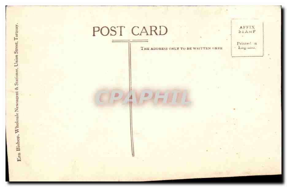Great Britain CPA Torquay Princess Pier & Harbour — Rückseite