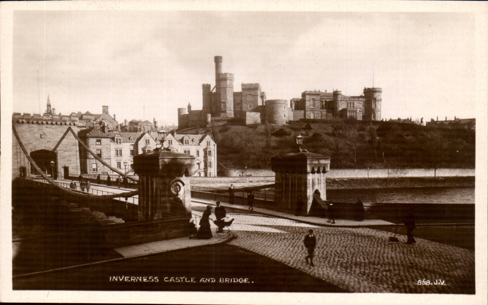 Great Britain CPA Inverness castle and bridge