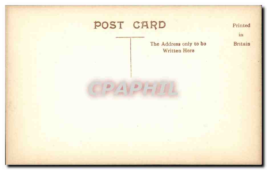 Great Britain CPA The castle and Flora Mac Donal's statue Inverness  — Rückseite