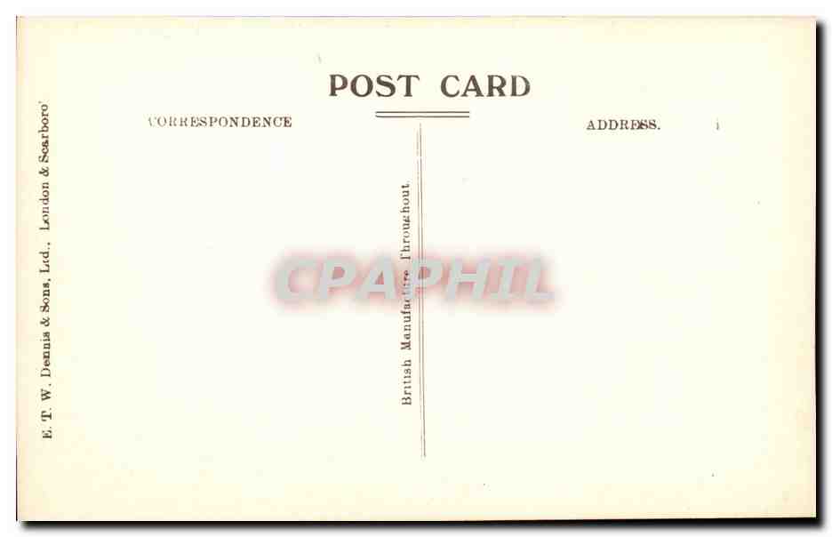 Great Britain CPA Town Hall Paradise Street Birmingham  — Rückseite