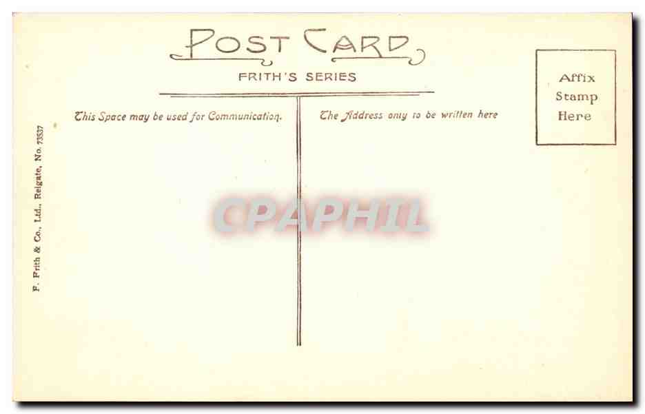 Great Britain CPA Cambridge King's college Choir West — Rückseite