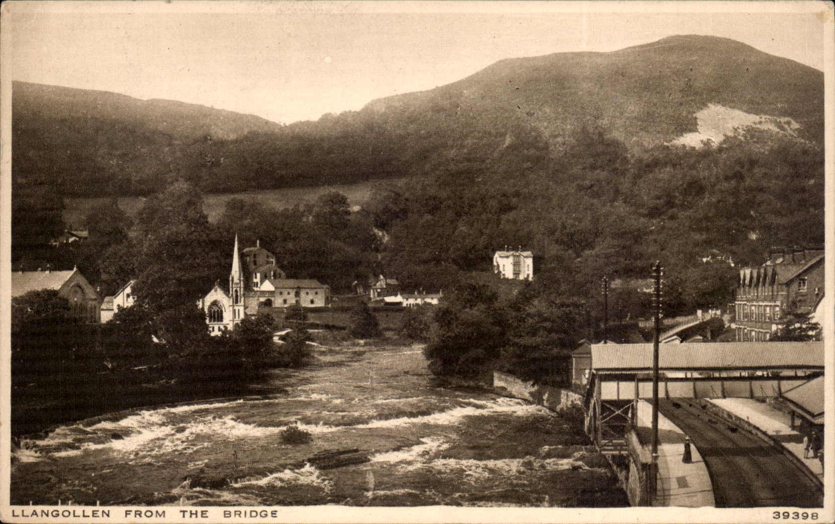Great Britain CPA Llangollen from the bridhe