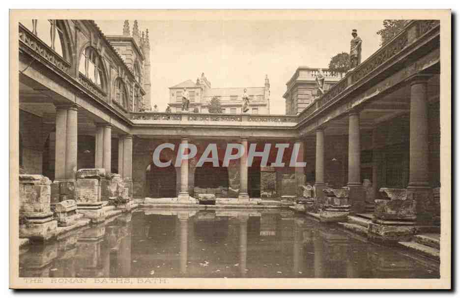 Grande Bretagne Great BRitain CPA The roman bath Bath
