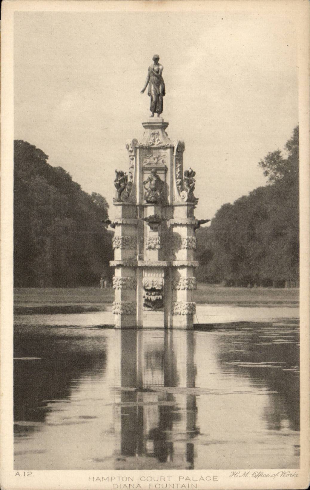 Grande Bretagne Grande Bretagne CPA Hampton court palace Diana Fountain