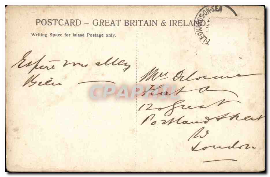 Grande Bretagne Great Britain The pier St Leonards on sea CPA  — Rückseite