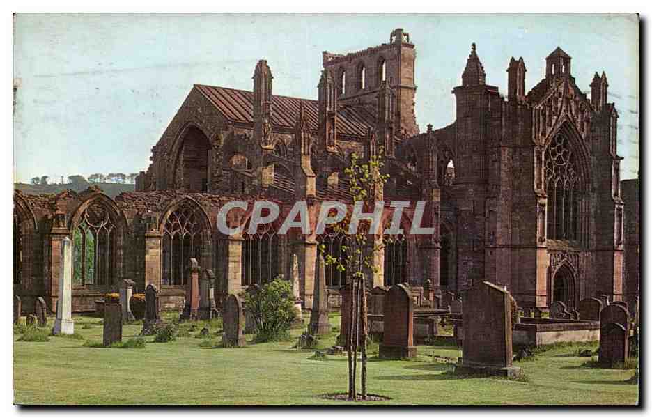 Grande Bretagne Great Britain Melrose Abbey CPA 