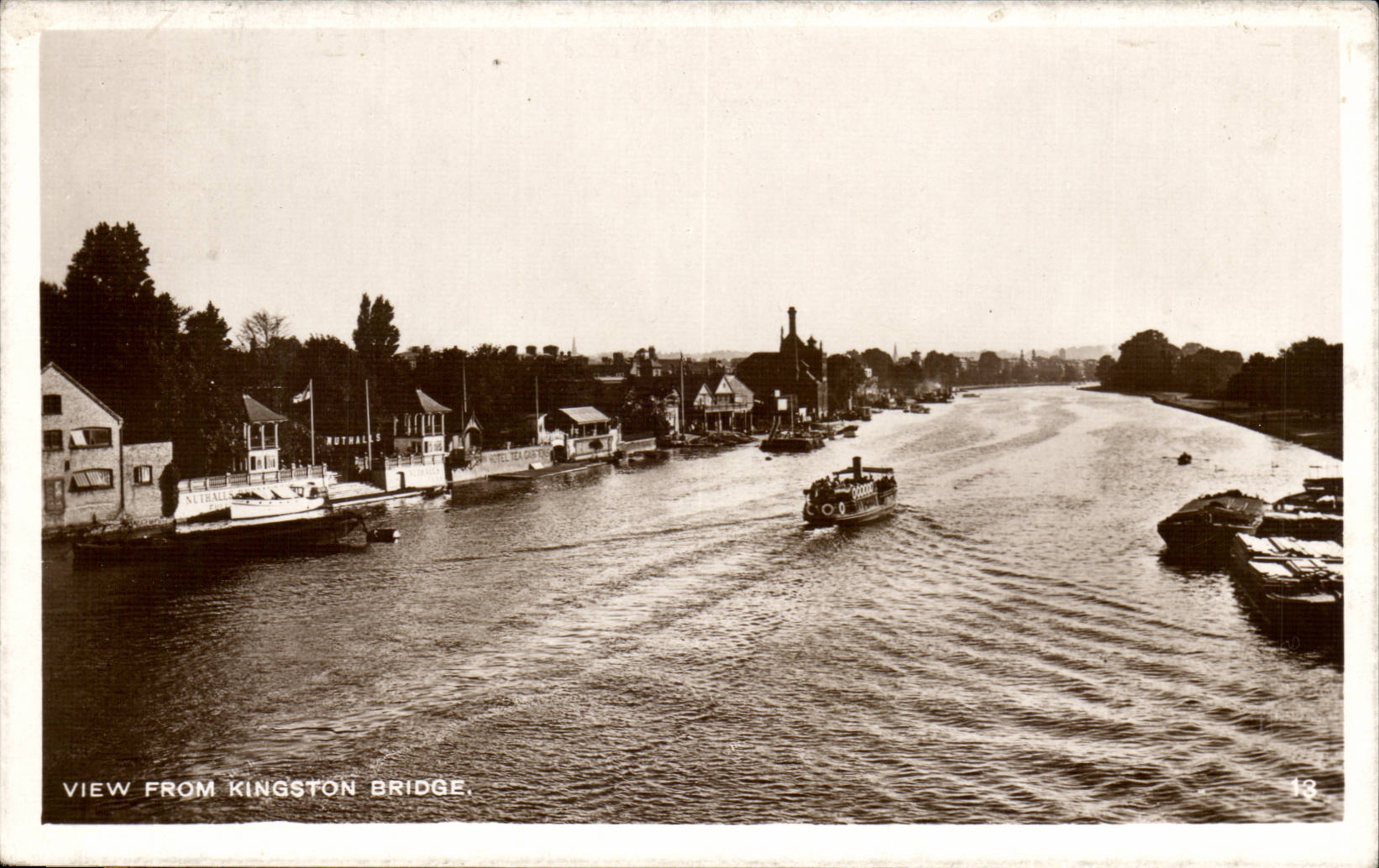 Grande Bretagne Great Britain View from Kingston Bridge CPA 
