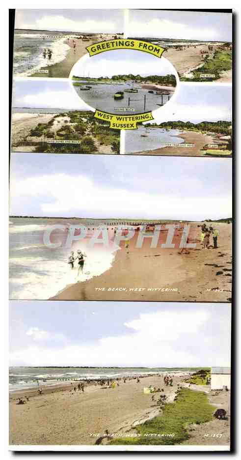 Strand, Segelstrand, Ausblick von East Head — West Wittering, Sussex — M.157 — Rückseite