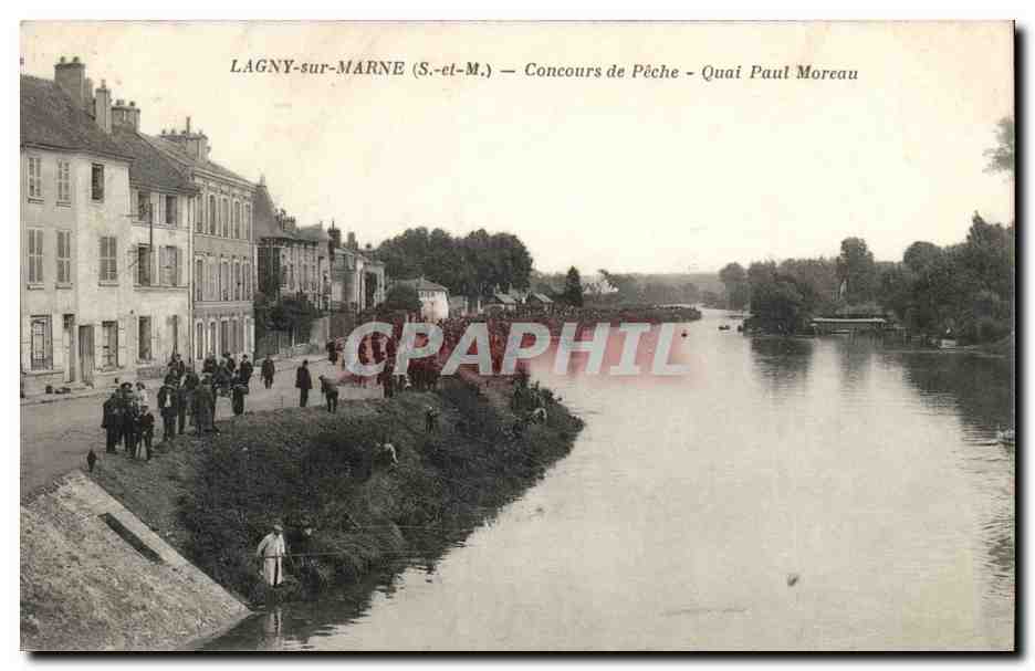 Lagny sur Marne - Concours de Peche - Quai Paul Moreau - CPA 