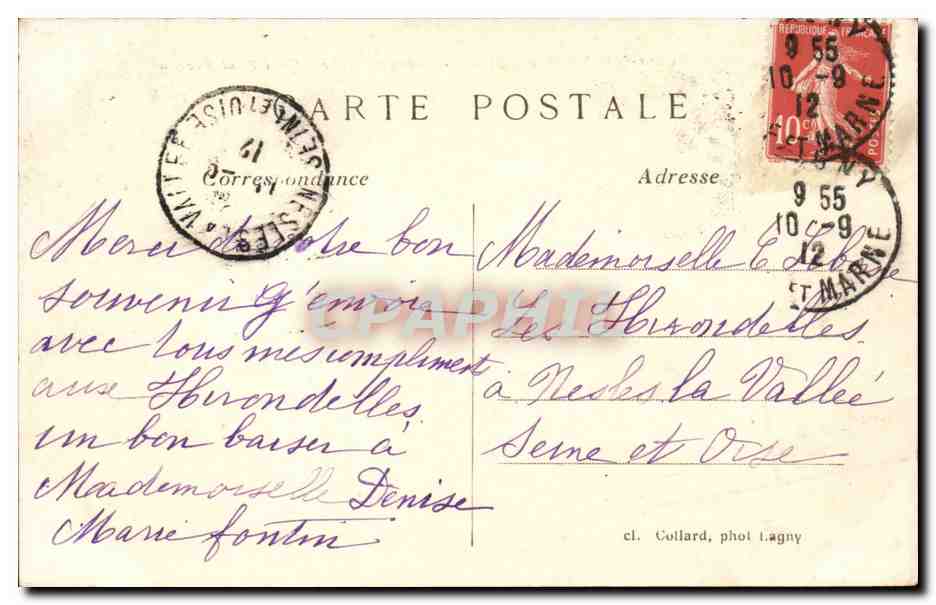 Lagny sur Marne - Concours de Peche - Quai Paul Moreau - CPA  — Rückseite