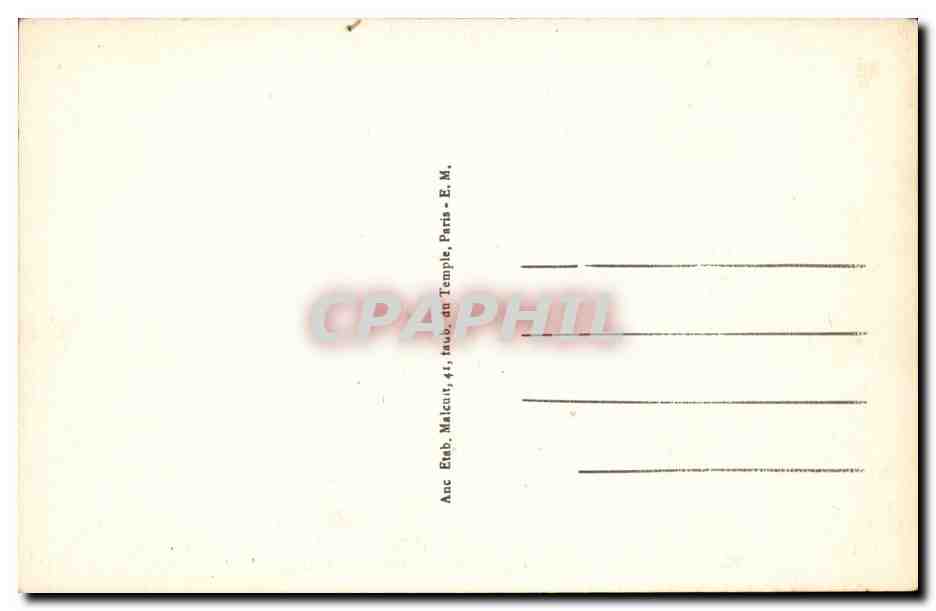 Paris 10 - Faubourg Saint Martin - La Gare de l'Est - CPA  — Rückseite