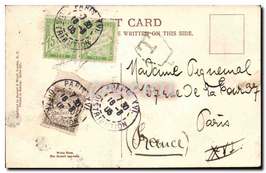 Grande Bretagne Great Britain CPA Southampton Netley Abbey — Rückseite
