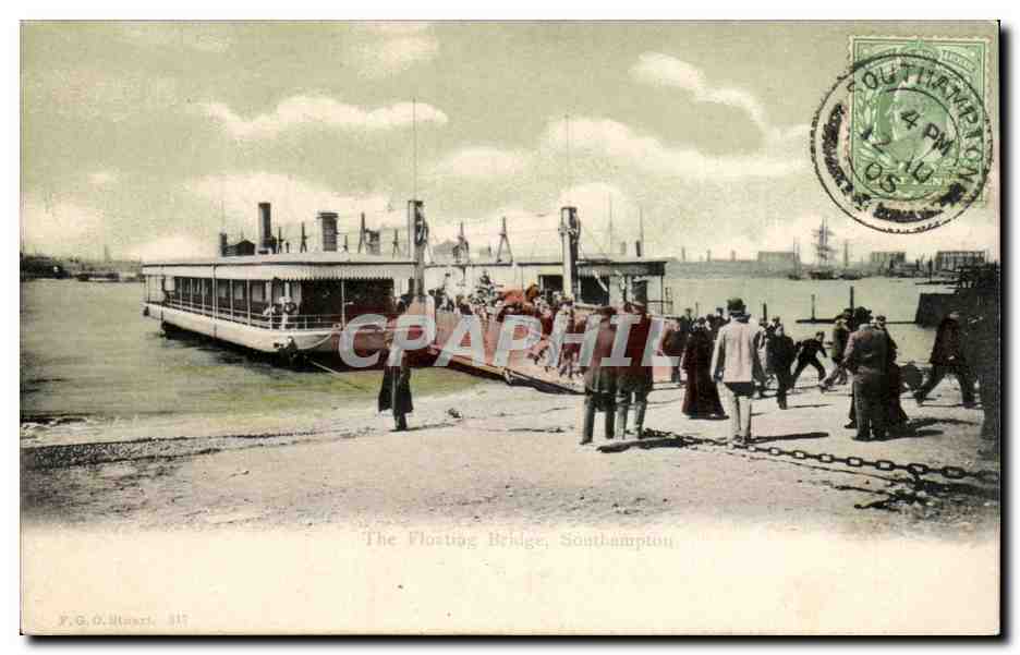 Grande Bretagne Great Britain CPA the floating bridge Southampton