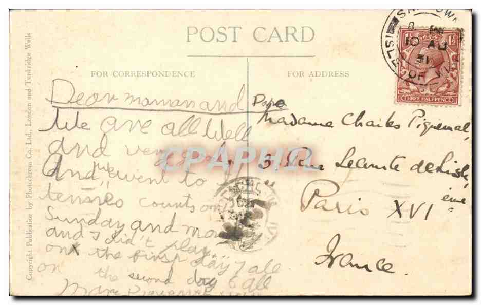 Grande Bretagne Great BRitain Ventnor St Boniface Down  — Rückseite