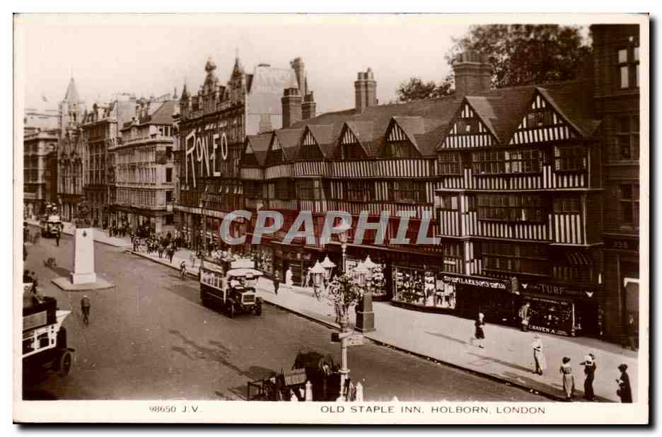 Grande Bretagne Great BRitain CPA Londres London Old staples Inn Holborn 