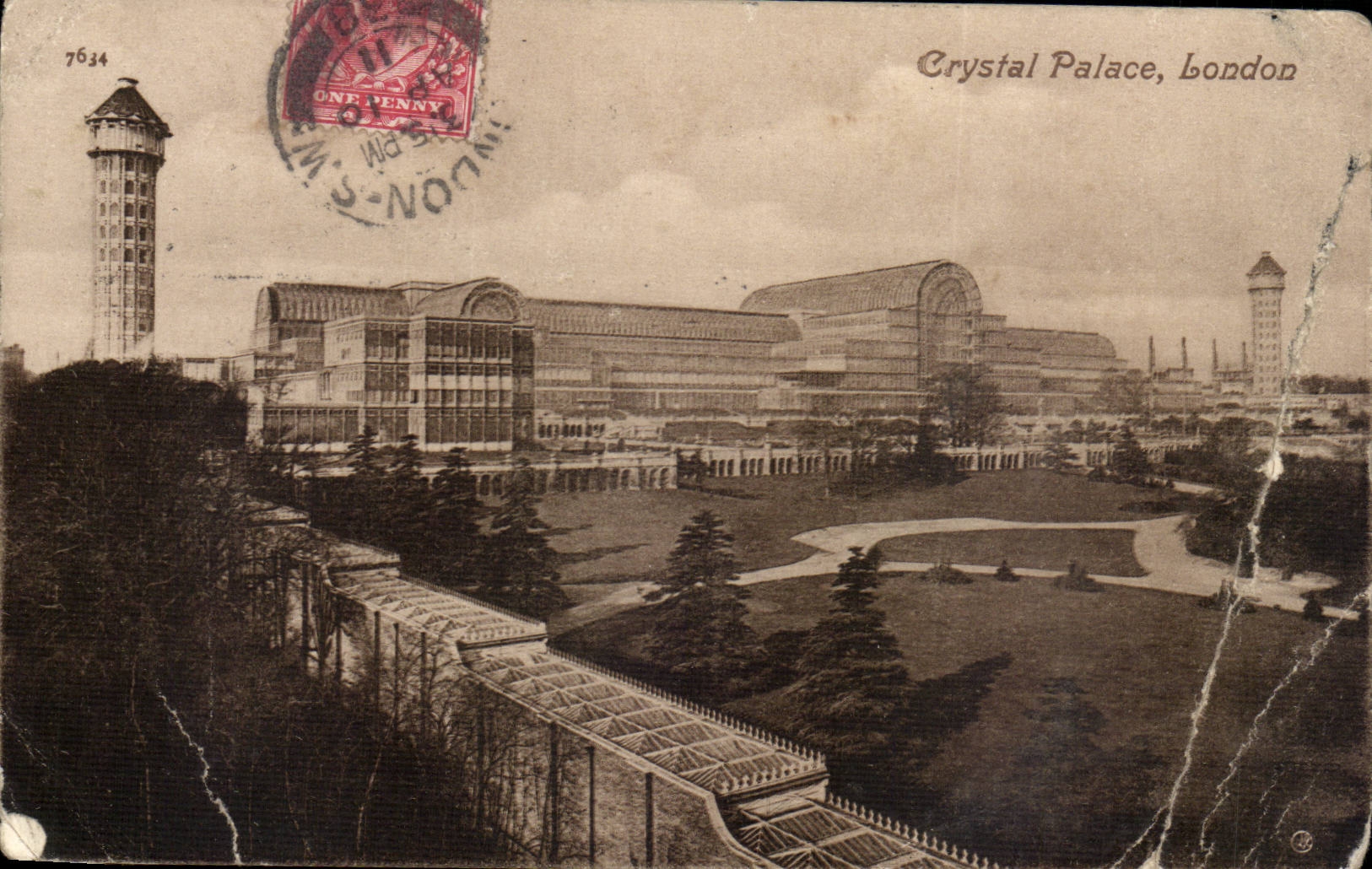 Grande Bretagne Great BRitain CPA Londres London Crysal Palace