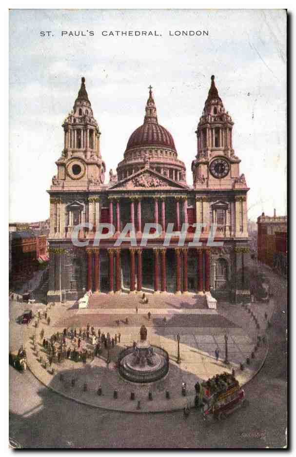 Grande Bretagne Great Britain CPA Saint Paul's cathedral londres London