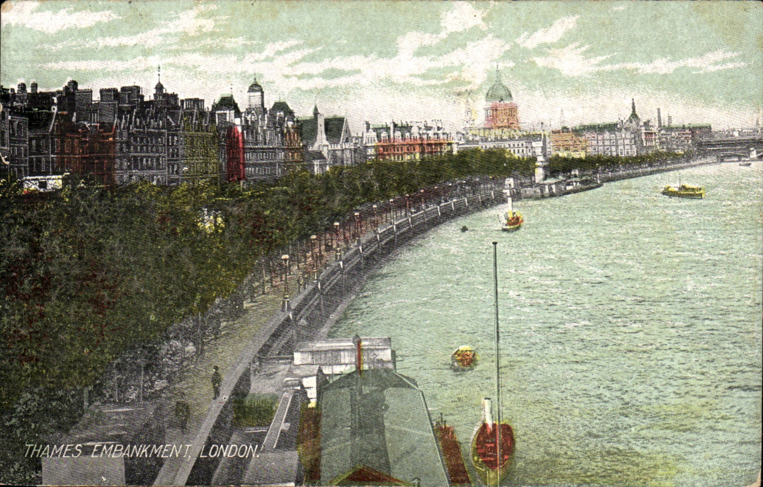 Grande Bretagne Great Britain CPA Thames Embankment London Londres