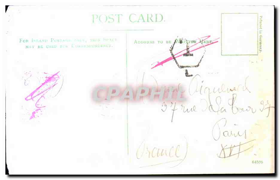 Grande Bretagne Great Britain CPA Hants Countu Hospital — Rückseite