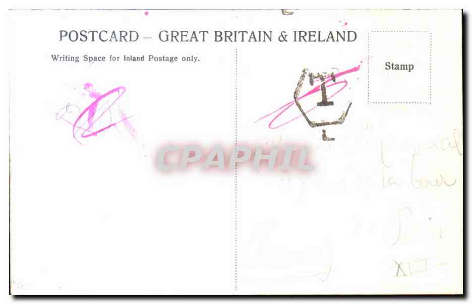 Grande Bretagne Great Britain CPA High street Winchester — Rückseite