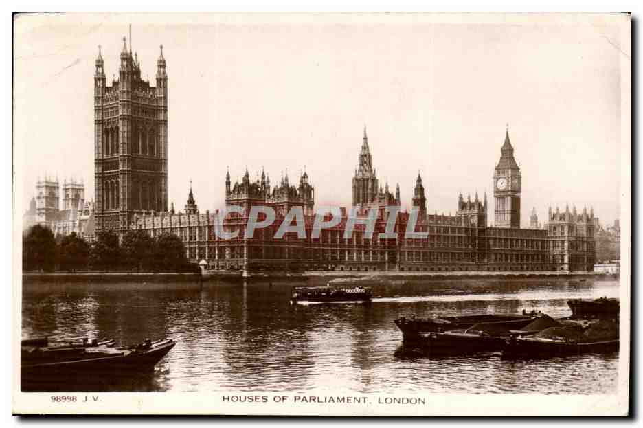 Grande Bretagne Great Britain CPA Londres London Houses of Parliament