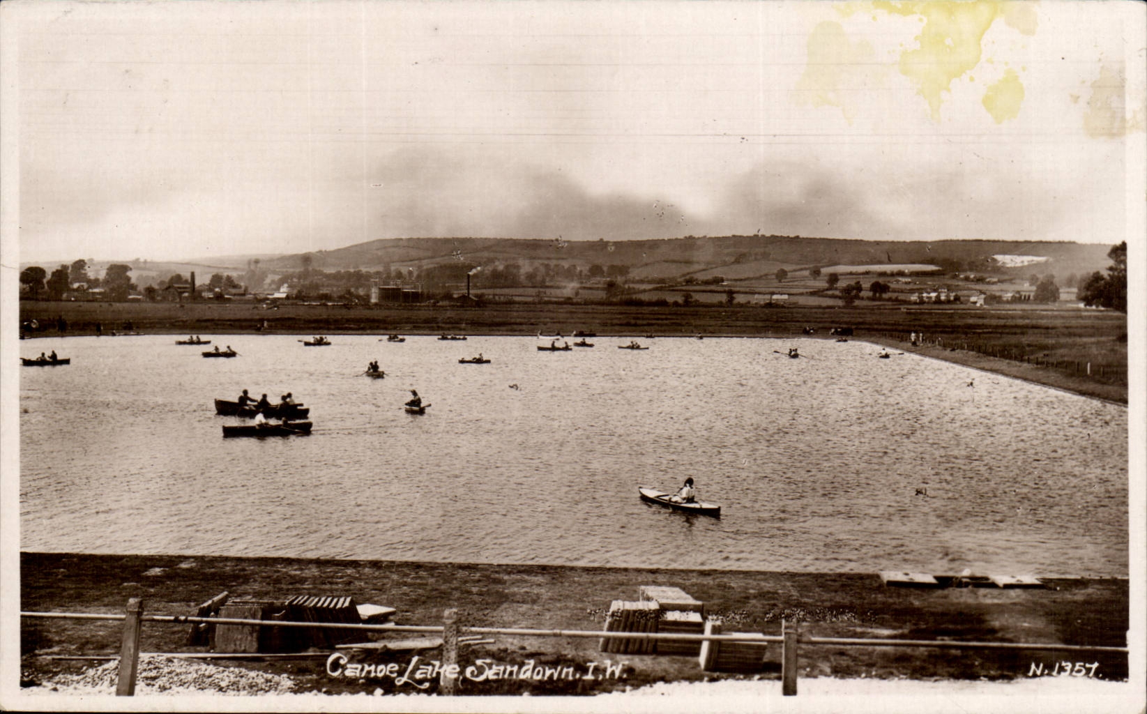 Grande Bretagne Great Britain CPA Isle of Wight Canoe lake Sandown