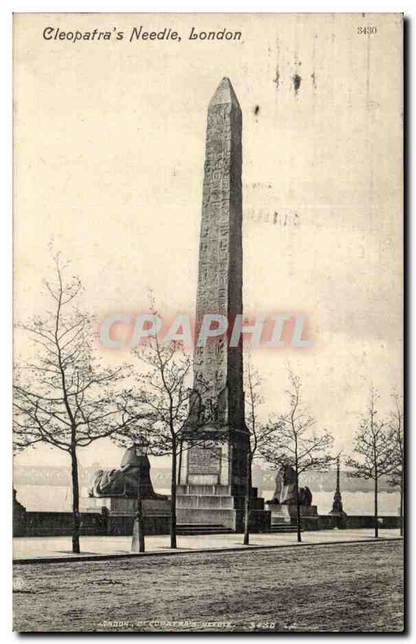 Grande Bretagne Great Britain CPA Cleopatra's needle London Londres