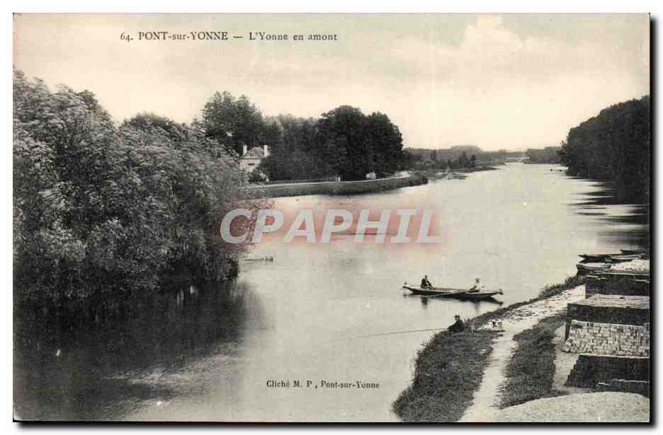 Pont sur Yonne CPA L'Yonne en amont