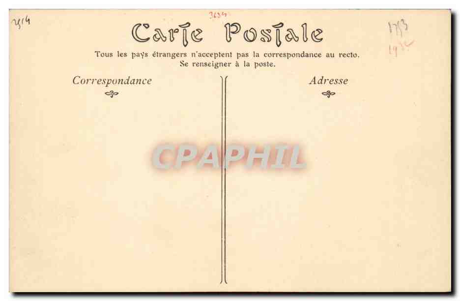 Isle sur SErein CPA Le deversoir — Rückseite