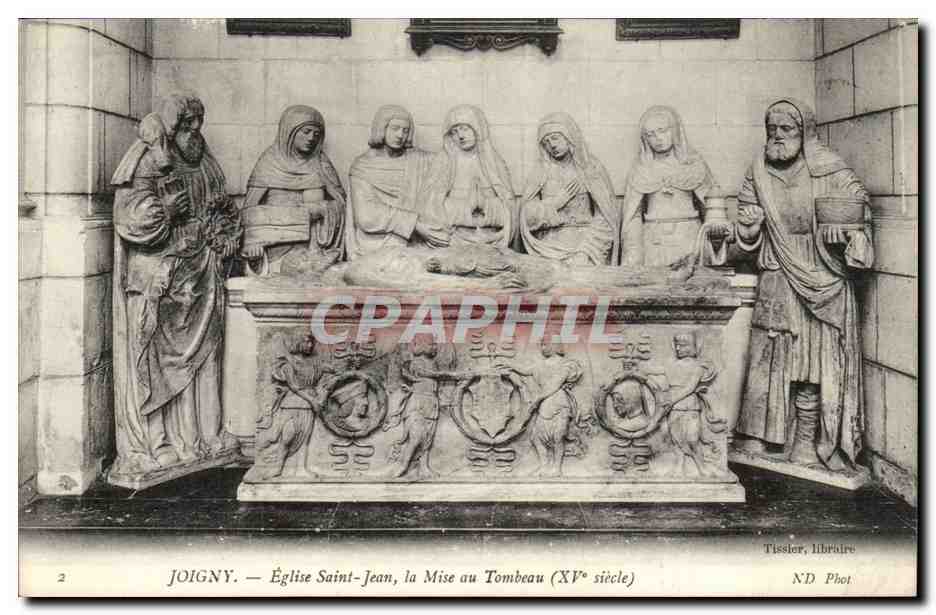 Joigny CPA Eglise Saint Jean La mise au tombeau