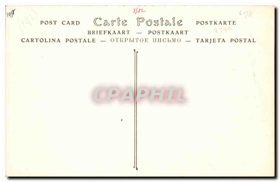Joigny CPA Eglise Saint Jean Primitif — Back