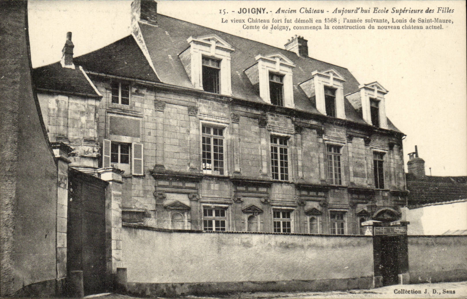 Joigny CPA Ancien chateau Aujourd'hui Ecole superieure de filles