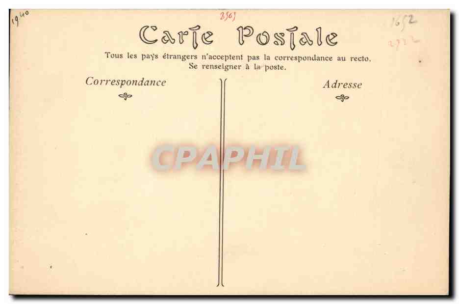 Joigny CPA Maison du 16eme sillon de l'yonne — Rückseite