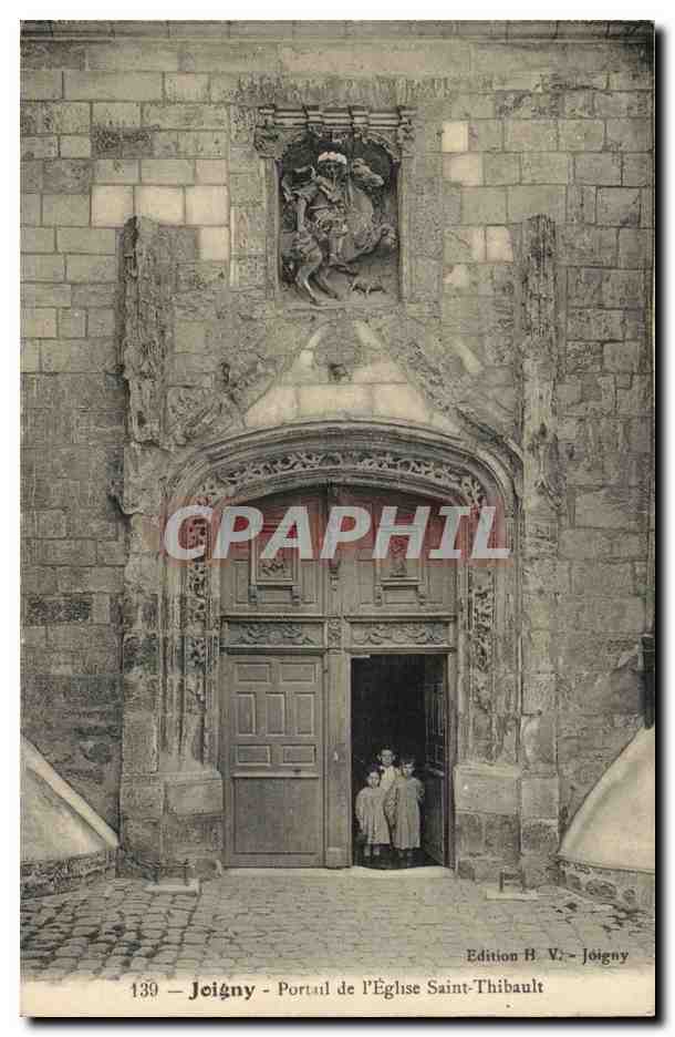 Joigny CPA Portail de l'eglise Saint Thibault