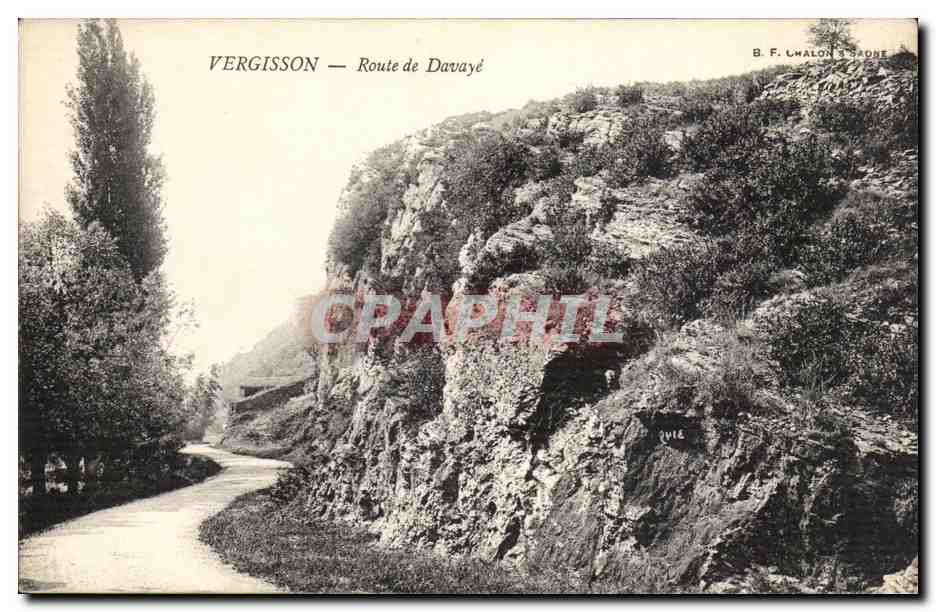 Vergisson — Route de Davayé — B. F. Lwalon & Saône