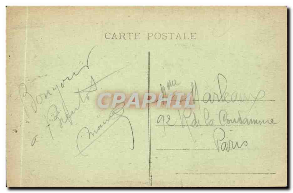 Troyes CPA Vue generale prise de la madeleine — Rückseite