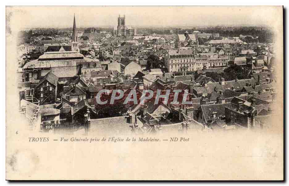 Troyes — Vue Générale prise de l'Église de la Madeleine — ND Phot