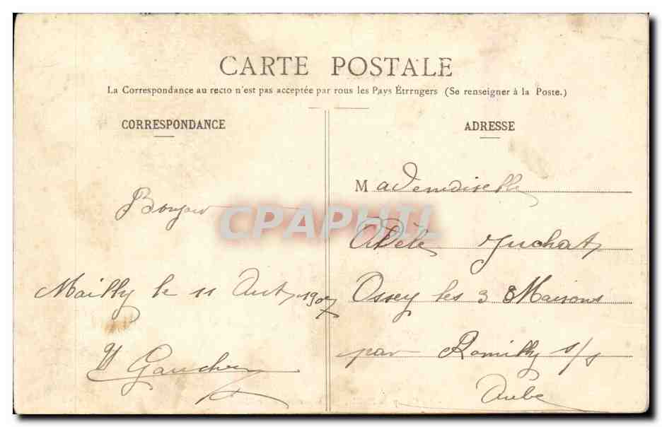Mailly le Camp - Au camp de mailly - Campement d'Artillerie - CPA  — Back
