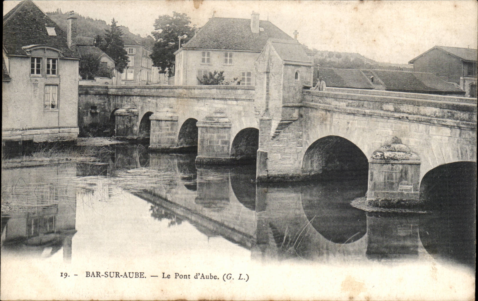Bar sur Aube - Le Pont d'Aube - CPA 