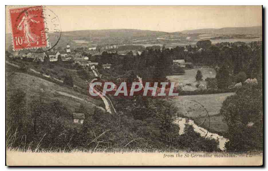 Bar sur Aube - Vue Panoramique prise de Saint Germaine - CPA 